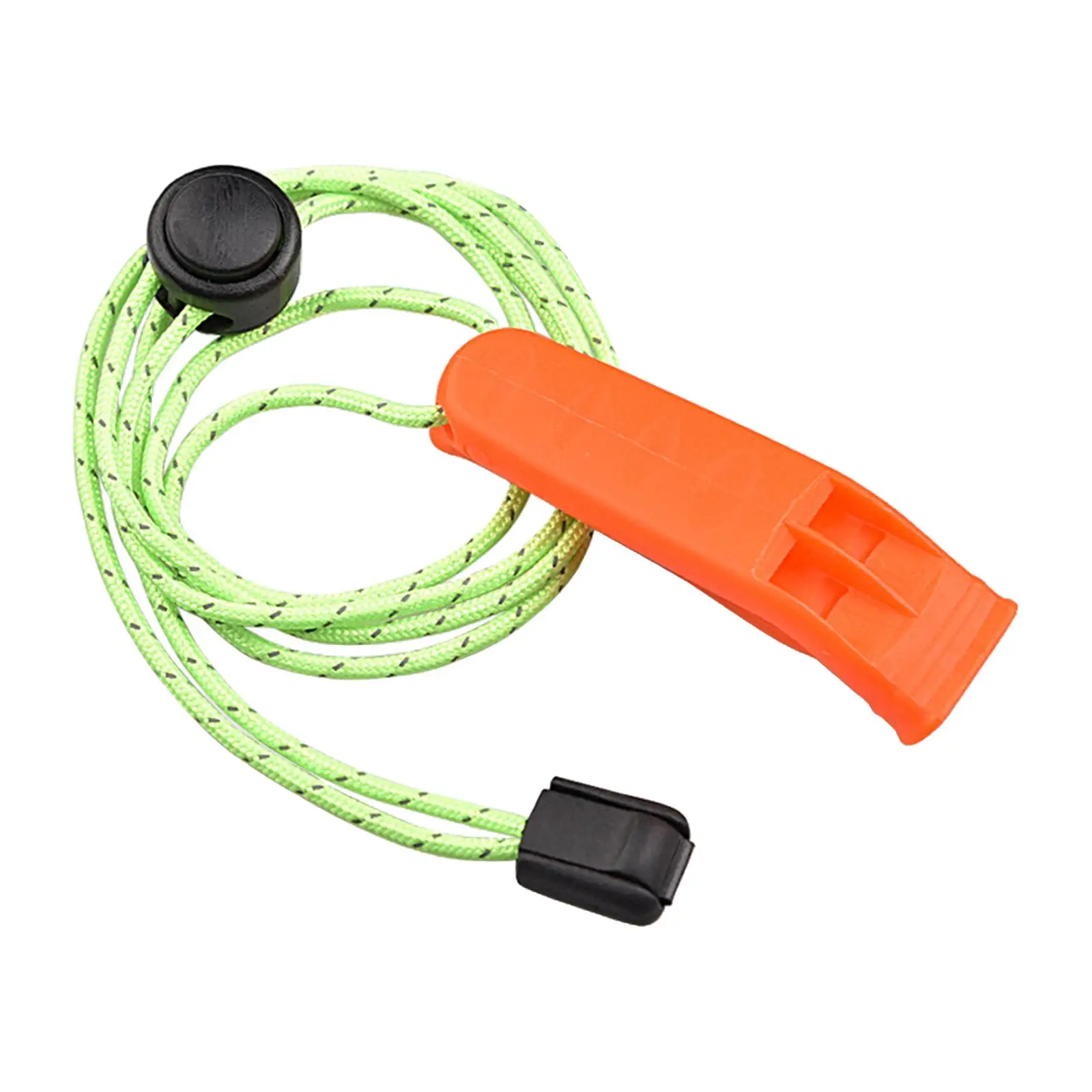 2x Emergency Whistles with Lanyard, Loud Sound, Whistles for Rescuers, Emergency Field