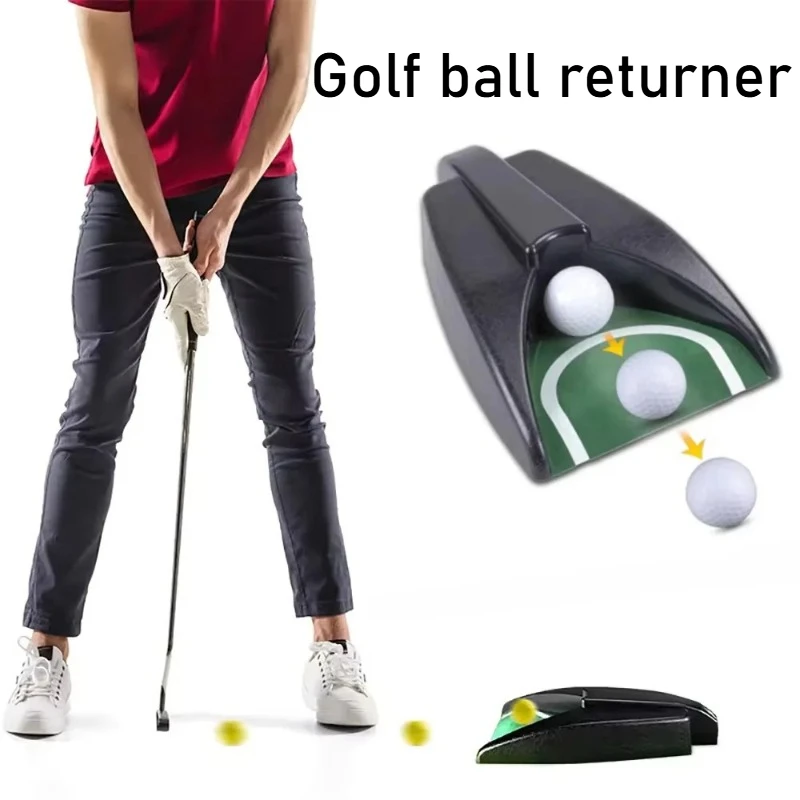 

Golf Ball Auto-Return Cup - Putting Practice Aid with Smart Rollback Lightweight Training Equipment for Indoor/Outdoor Drills