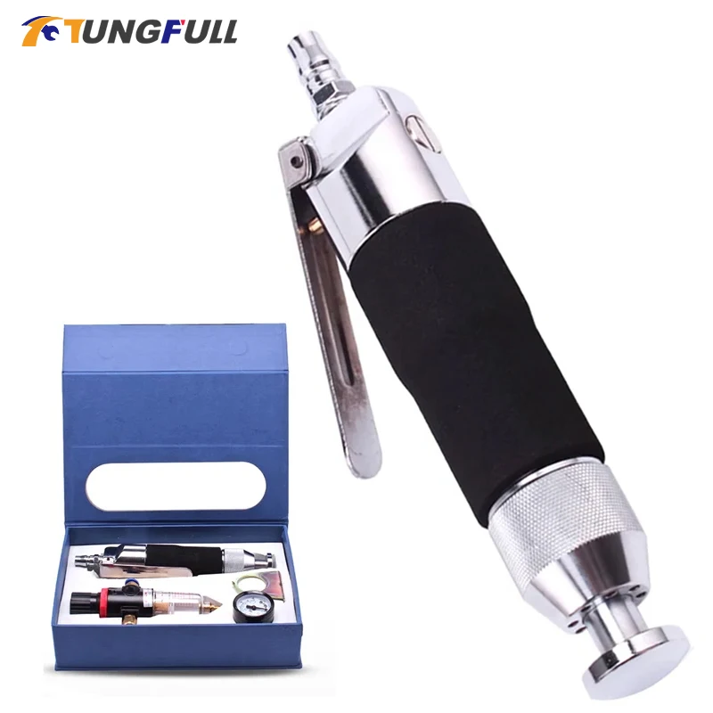 Mini Straight Pneumatic Hammer Air Nailer for Shoe Leather Bags Pneumatic Hammering Machine Shoe Making Tools Stroke 10mm