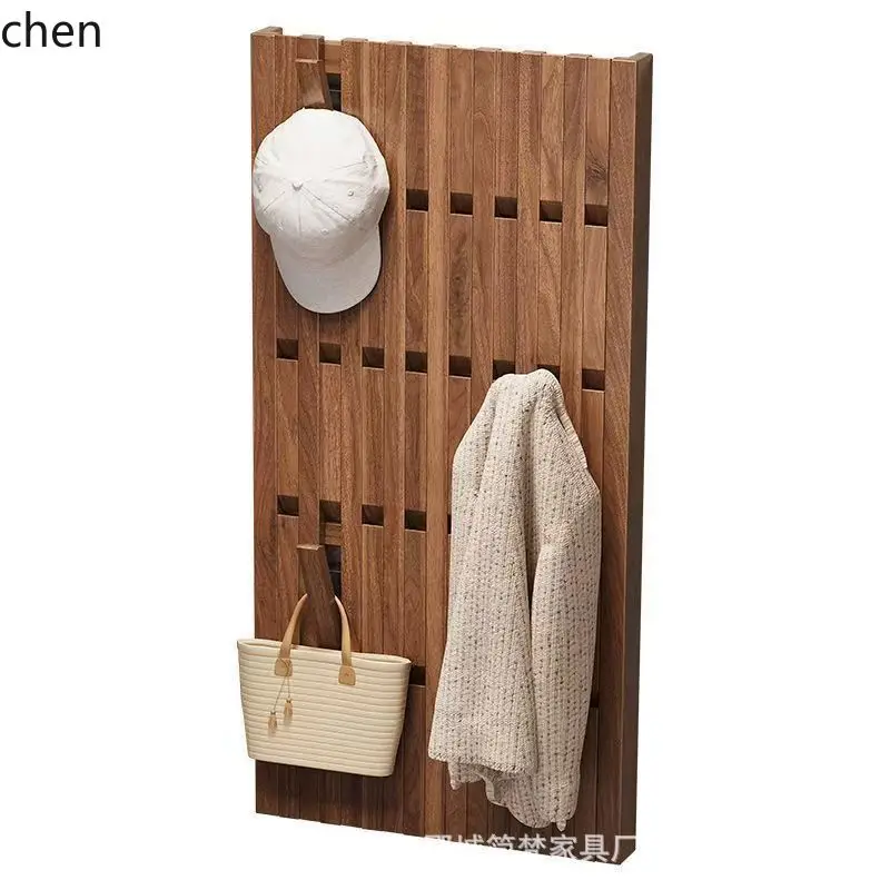 CZ Wall-mounted Hook Storage Rack, Entryway Door Hanger, Old Elm Wood Piano Key Hook, Miscellaneous Item Organizer