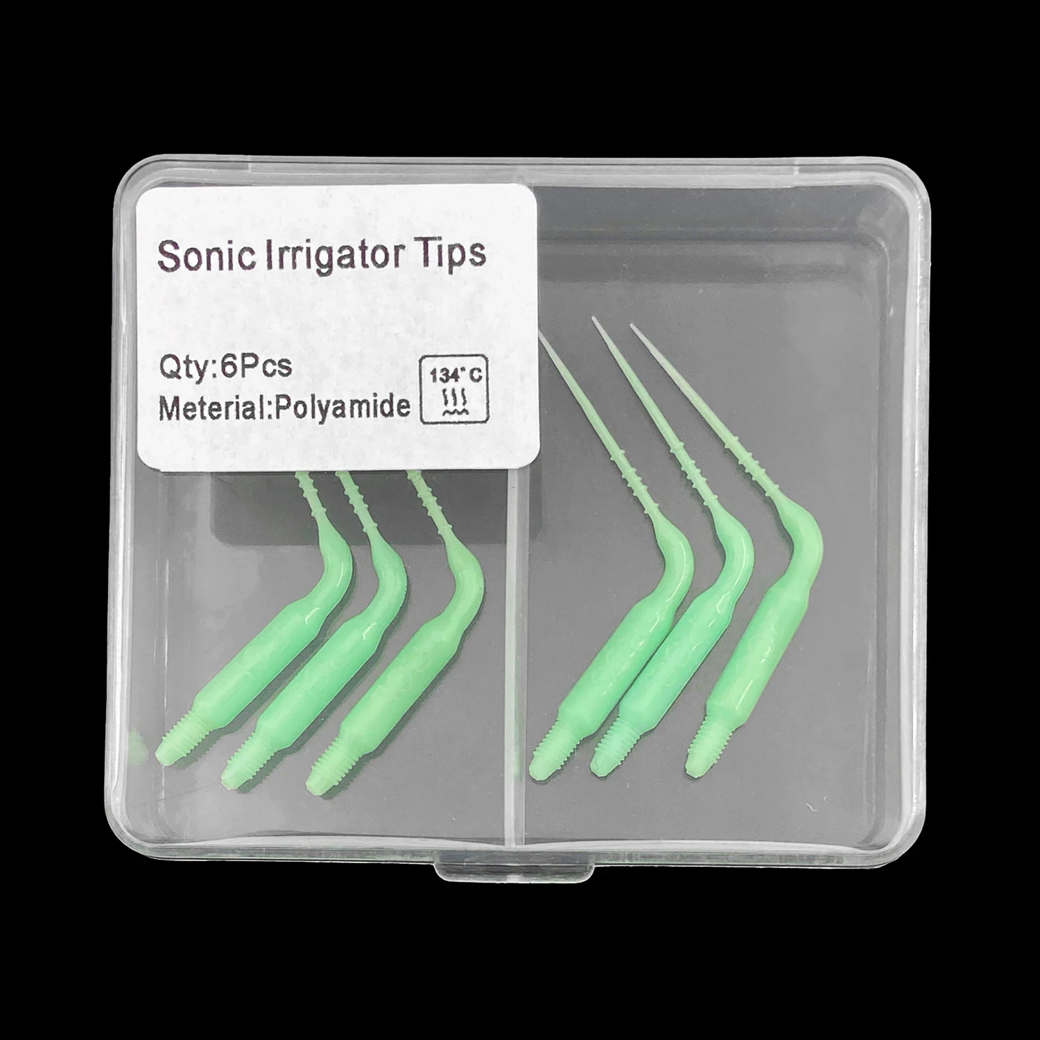 6pcs WELLCK Dental Plastic Sonic Powered Endo Irrigation Tips Fit For Dentistry Air Scaler Handpiece Irrigator Tip Lab Material