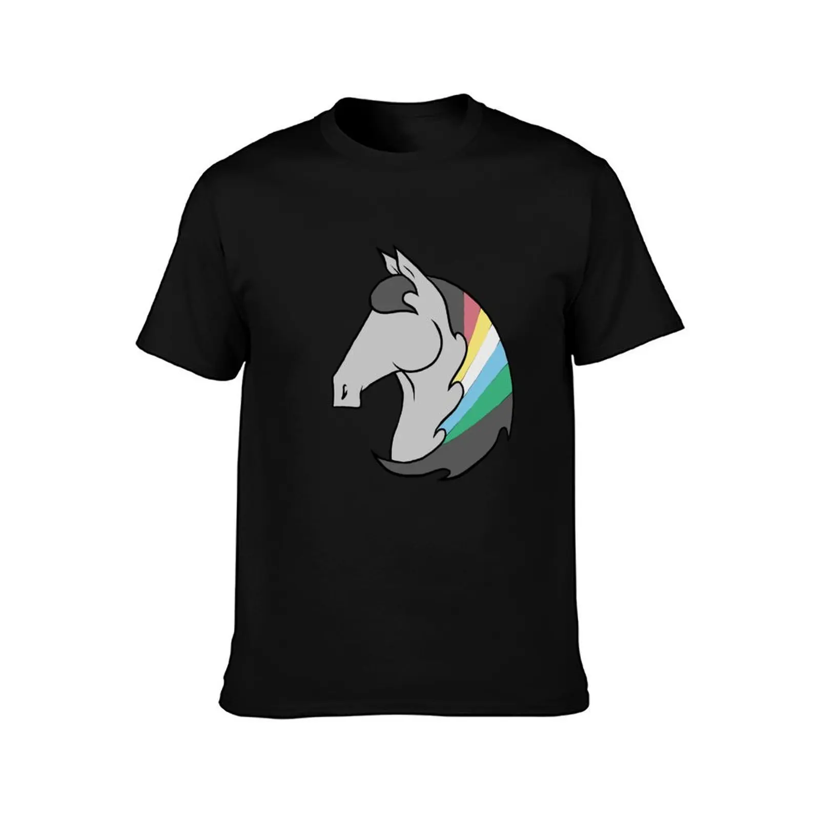 Disability Pride - Horse T-Shirt Casual All Match Tee Shirt for Men T-Shirt