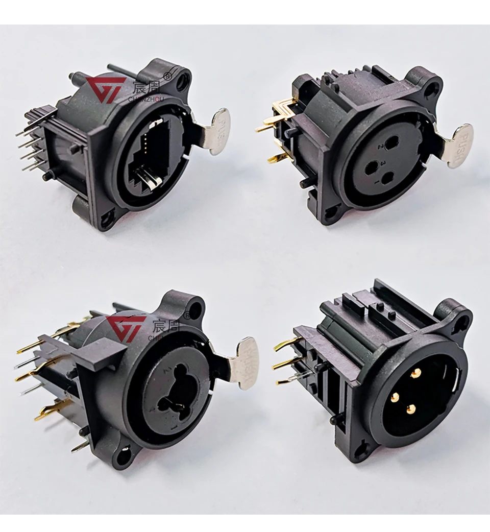 10 Stück 6,35 mm vergoldete XLR-Buchsensteckverbinder für die Panelmontage von Chassis-Steckverbindern von Mikrofon-/Mikrofon-/Audio-/Videosystemen – Detail 5