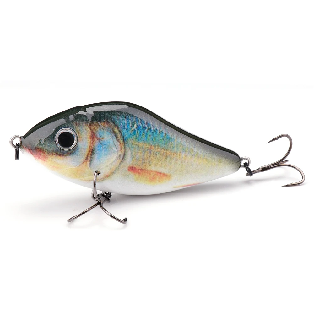 GOBASS Slider Jerkbait 6 cm/8 cm/10 cm Langsam sinkender Moschus Wobbler Pike VIB Harter Köder Kurbelköder Kunststoff Angelköder Pesca Leurre