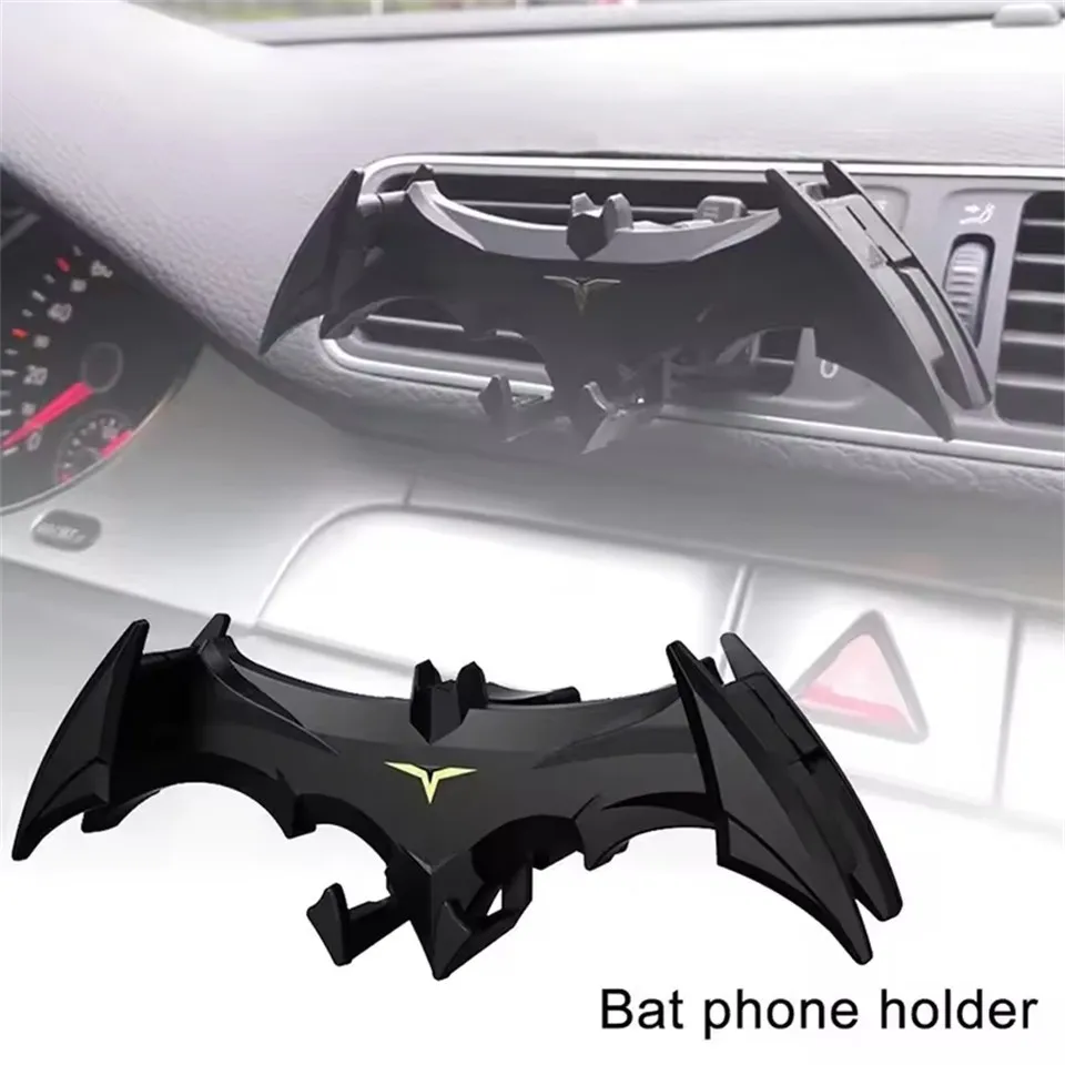 Bat herói design suporte do telefone nova chegada tipo fivela de gravidade suportes do telefone do carro saída ar suporte navegação adequado para iphone
