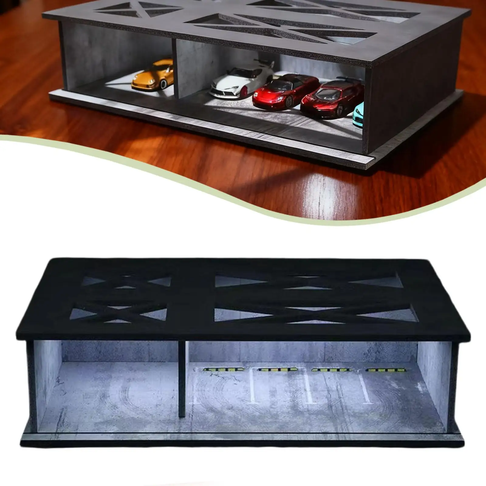 Vetrina per modello di auto in scala 1/64 Vetrina per layout da collezione Decorazione per desktop