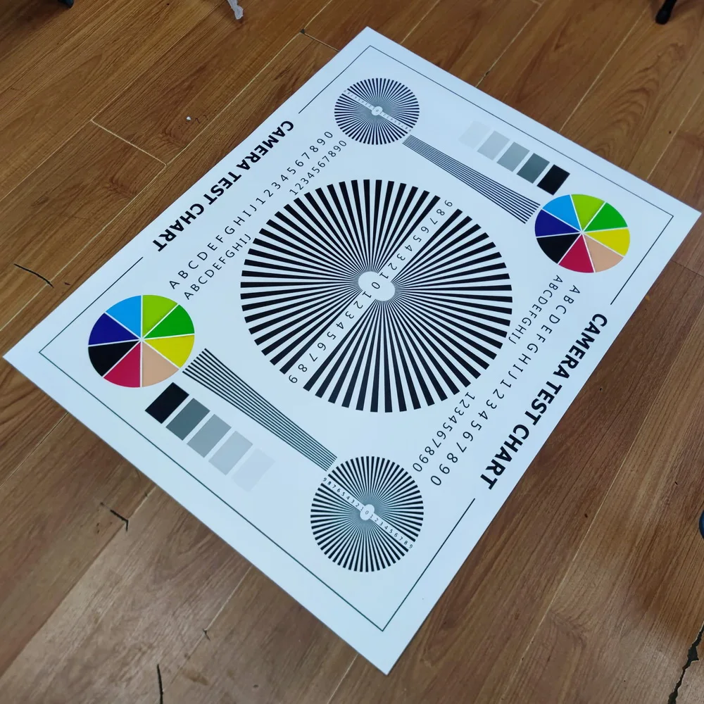 1M*0.75M CCTV Camera Test Chart For Camera Focusing Lens Debugging Test