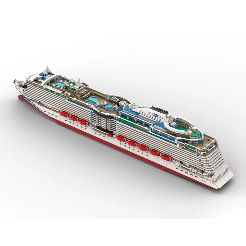 

MOC-226256 New Nautical Super Luxury Cruise Ship Building Block Model 4595 Parts Boys Children's Birthday Christmas Toy Gift