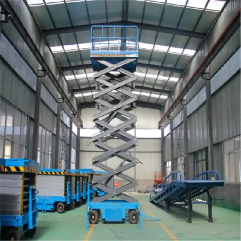 YG Wheel Type Working Platform 200kg 230kg 450kg Mobile Self-propelled Aerial Scissor Lift Platform With 10m 12m 14m 16m Lifting