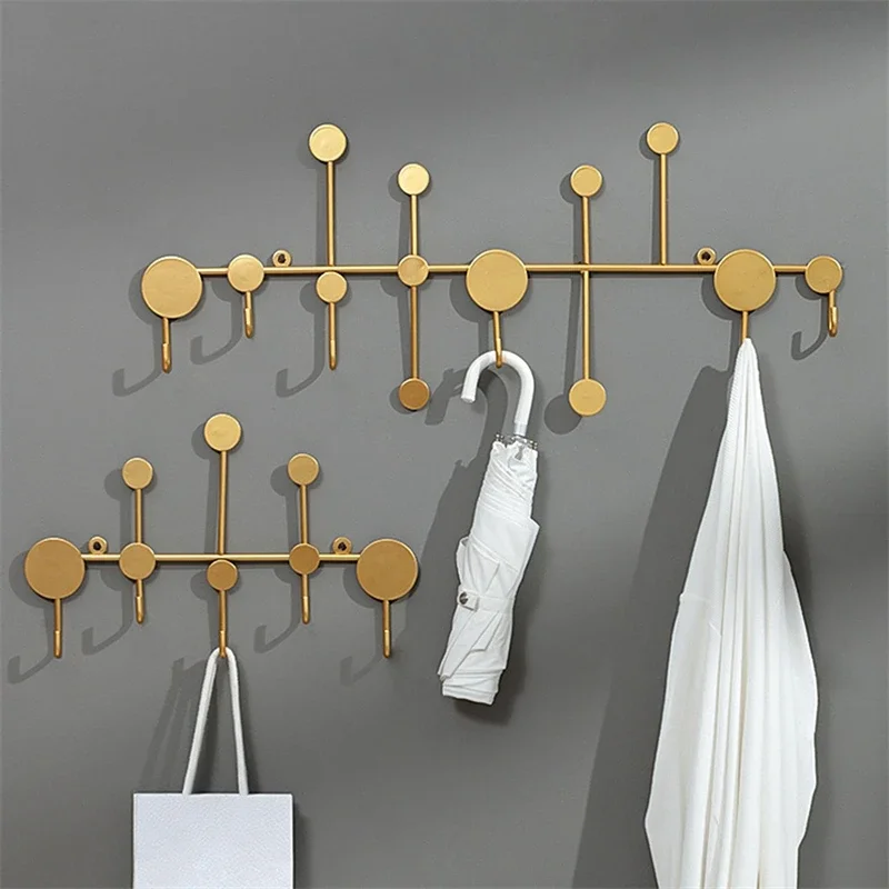 Black/Gold Wall Hook Storage Nordic Creative Entrance Key Hanger Home Decoration Wall Hanging Fitting Room Coat Hook 1Pcs