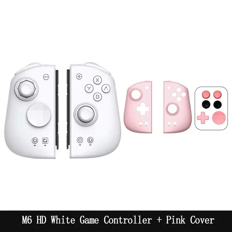 MOBAPAD M6S Gemini2 Game Controller, Joypad met Hall Joystick Links Rechts Handgreep Console voor Nintendo Switch NS OLED Gamepad