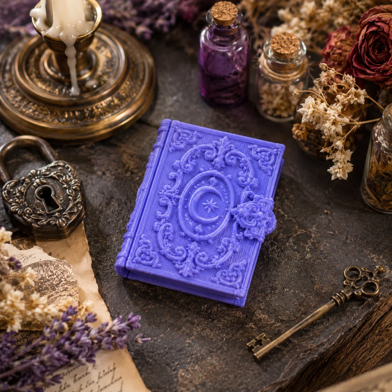 Miniature Magic Book, Dollhouse Study Room Decoration Accessories, Miniature Scene Setting Ornaments