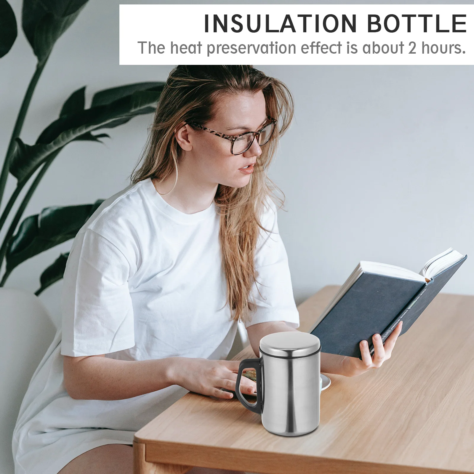

Insulated Cup Travel Water Bottle Portable Mug Coffee Drinks Cups Warming