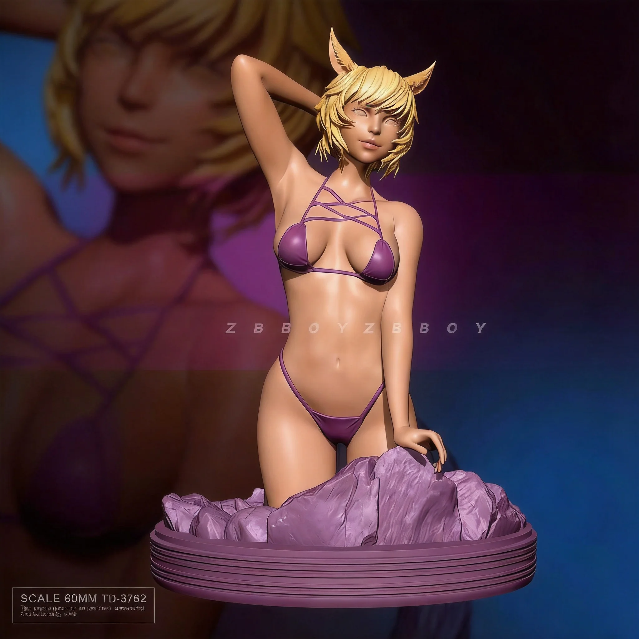 

60MM Resin model kits figure beauty colorless and self-assembled TD-3762
