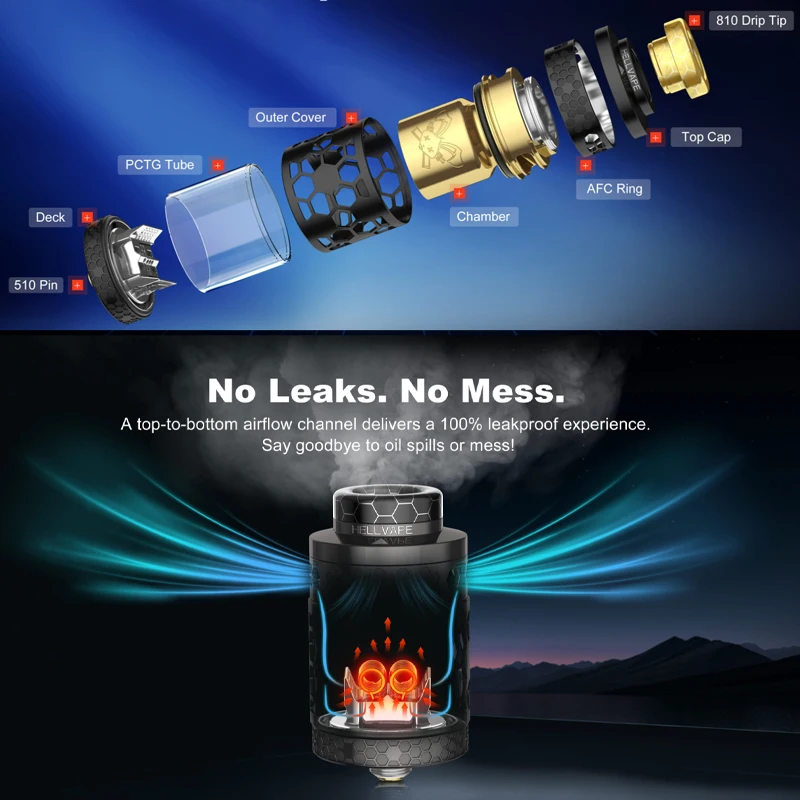 الأصلي Hellvape الميت الأرنب 4 RTA برو خزان 26 مللي متر المزدوج لفائف بناء سطح السفينة 3.5 مللي/5.5 مللي أعلى ملء 810 بالتنقيط تلميح Vape البخاخة E-cig #6