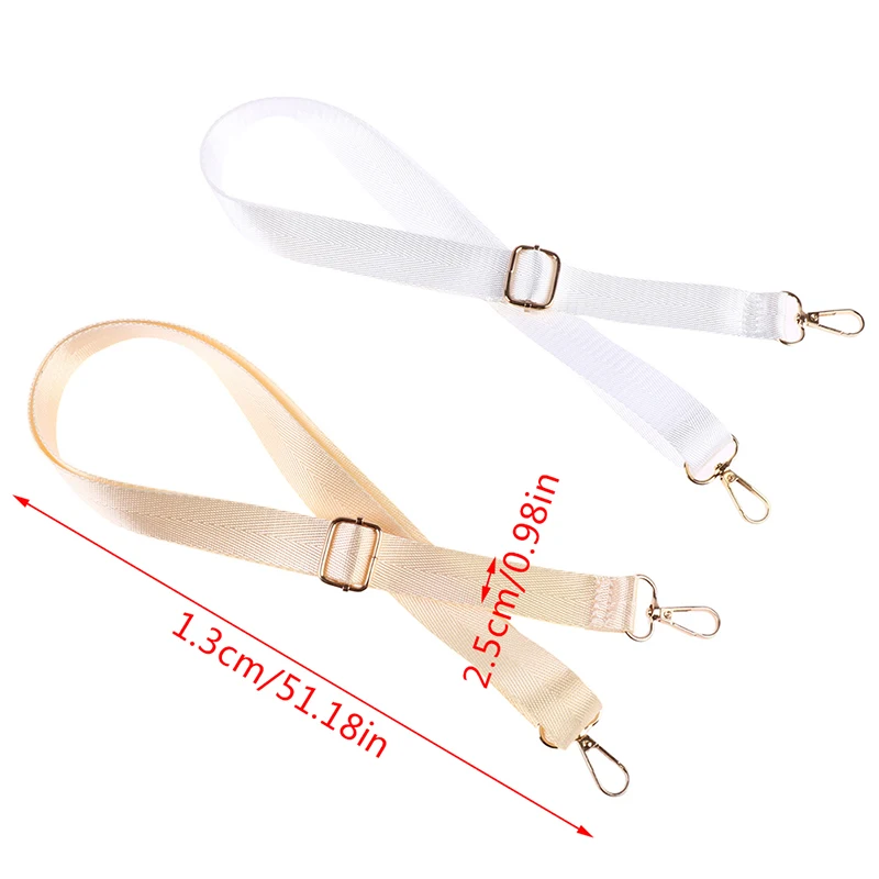 130cm O Bag Handle Bag Strap For Women Adjustable Shoulder Bag Strap DIY Solid Color Cross Body Nylon Bag Straps Bag Accessories