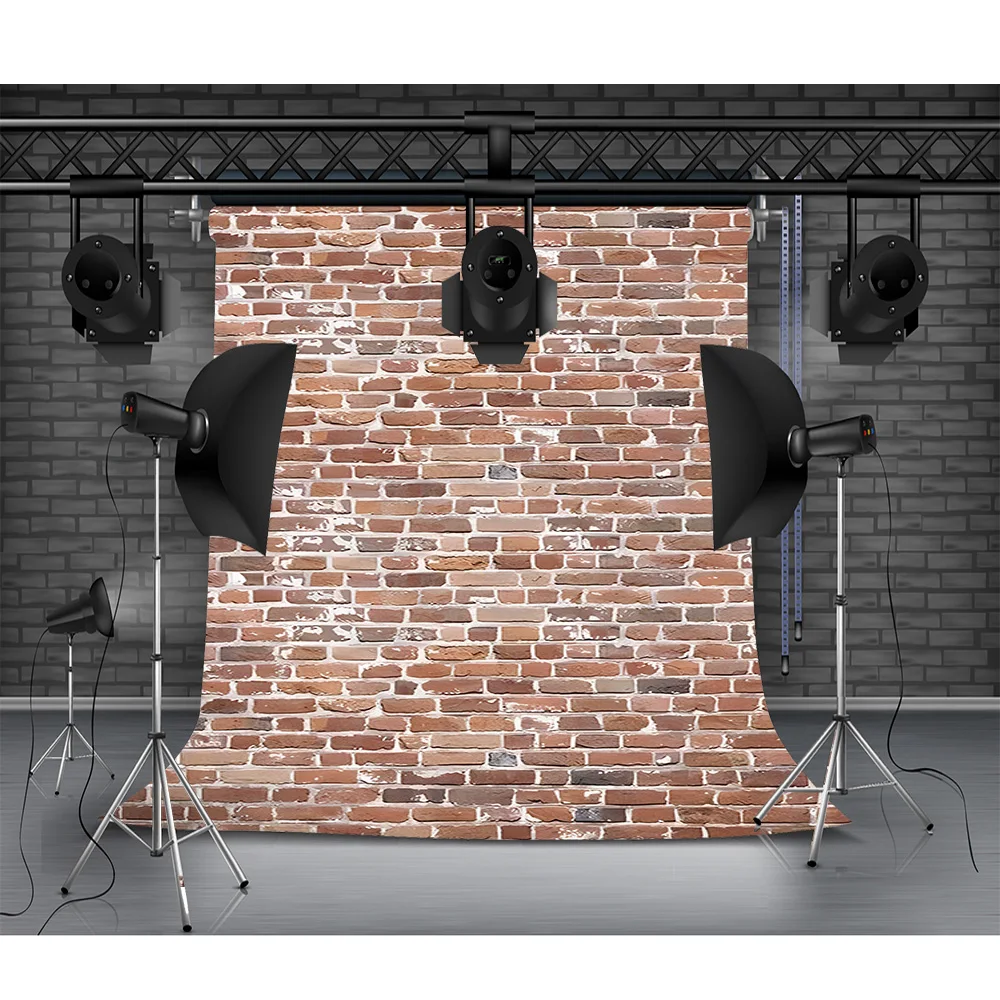 

ZHISUXI Brick Wall And Wooden Floor Theme Photography Backdrops Props Portrait Children Home Photo Studio Background QY-82