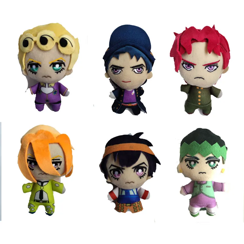 

2026 New Cute JOJO Bizarre Adventure Cute Plush Toys Bruno Kujo Jotaro Anime Two-dimensional Gift Toys Birthday Gifts