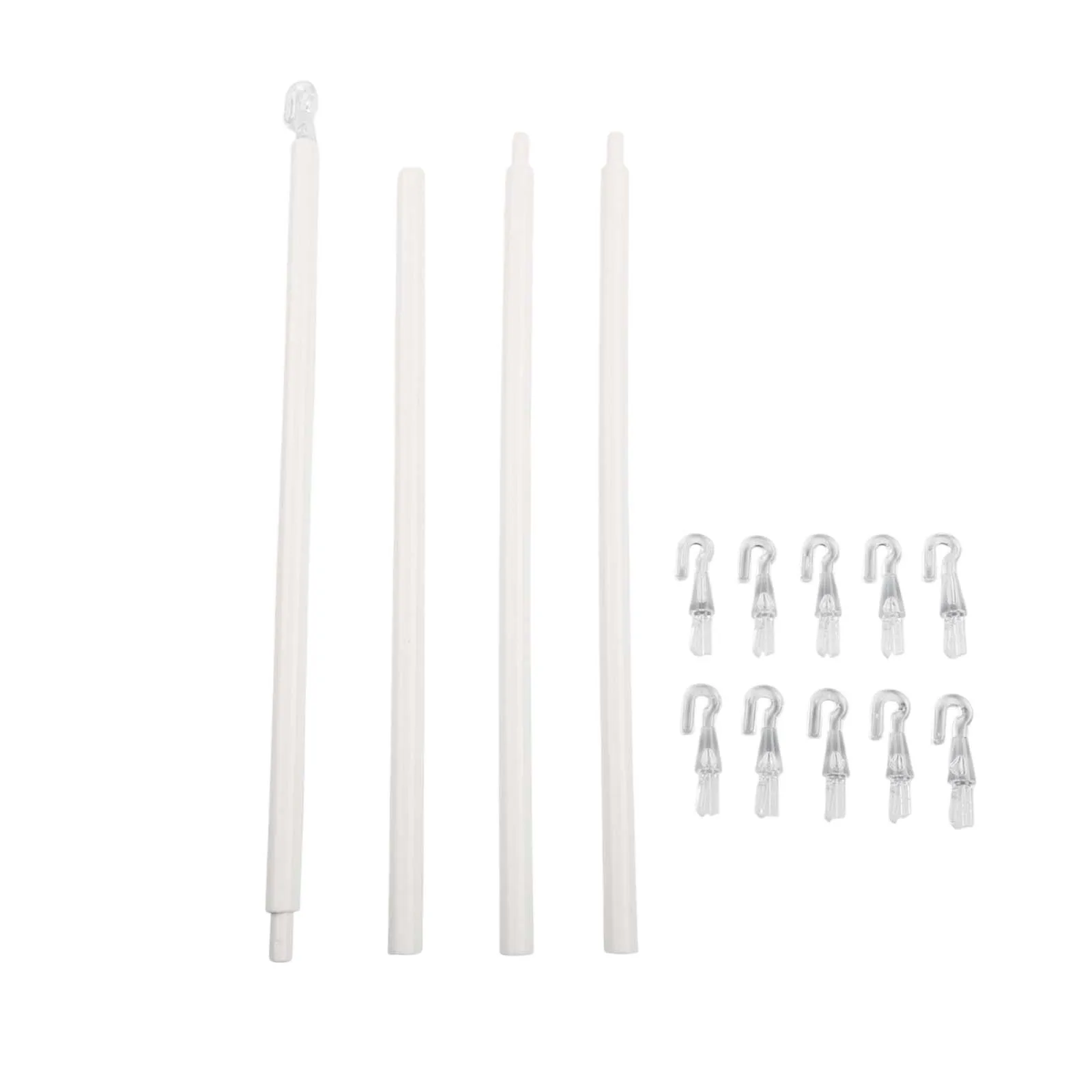 plastic 117cm curtain pull rod with secure locking system suitable for blinds and DIY window curtain accessories