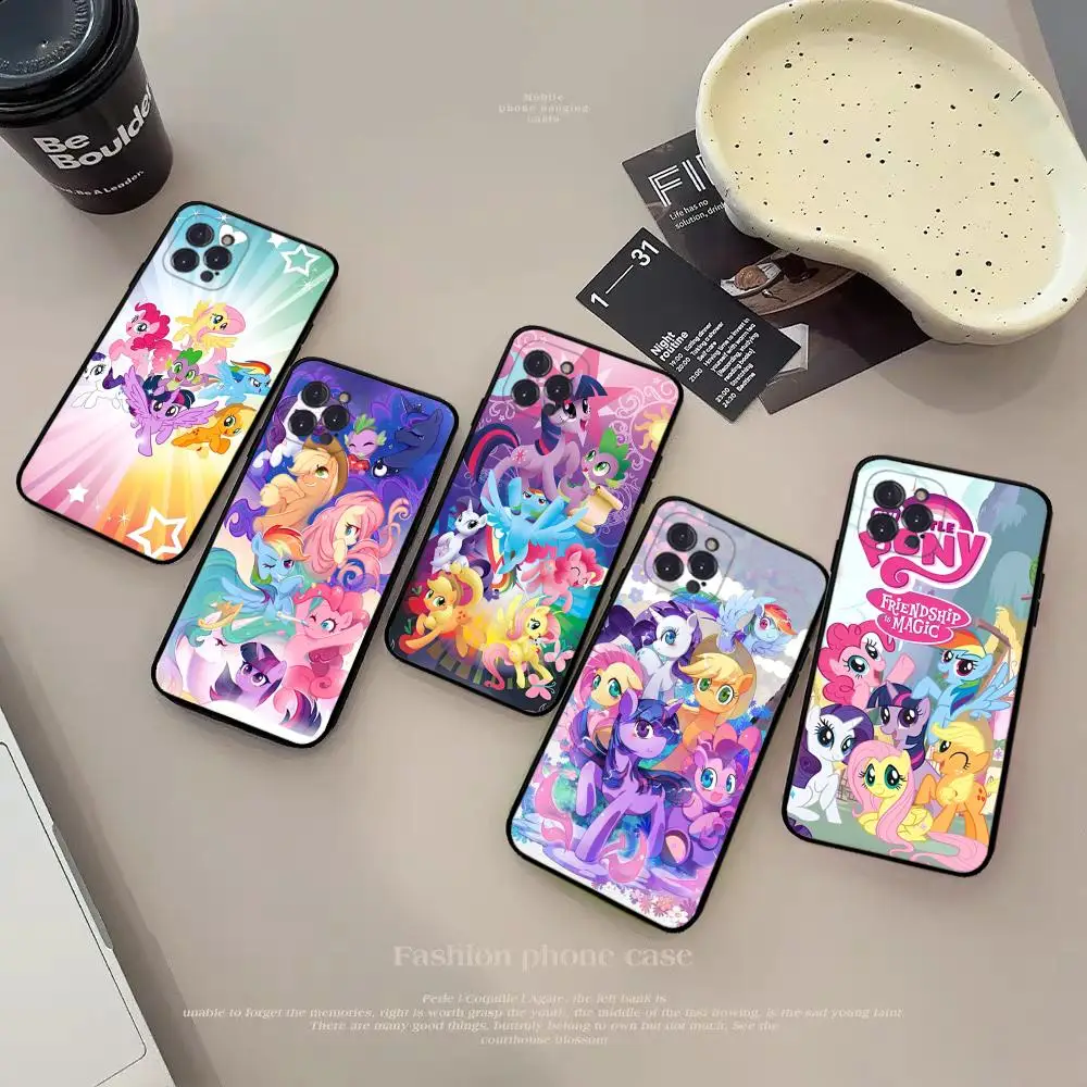 My L-Little P-Pony Phone Case Silicone Soft for iphone 15 14 13 12 11 Pro Mini XS MAX 8 7 6 Plus X XS XR Cover