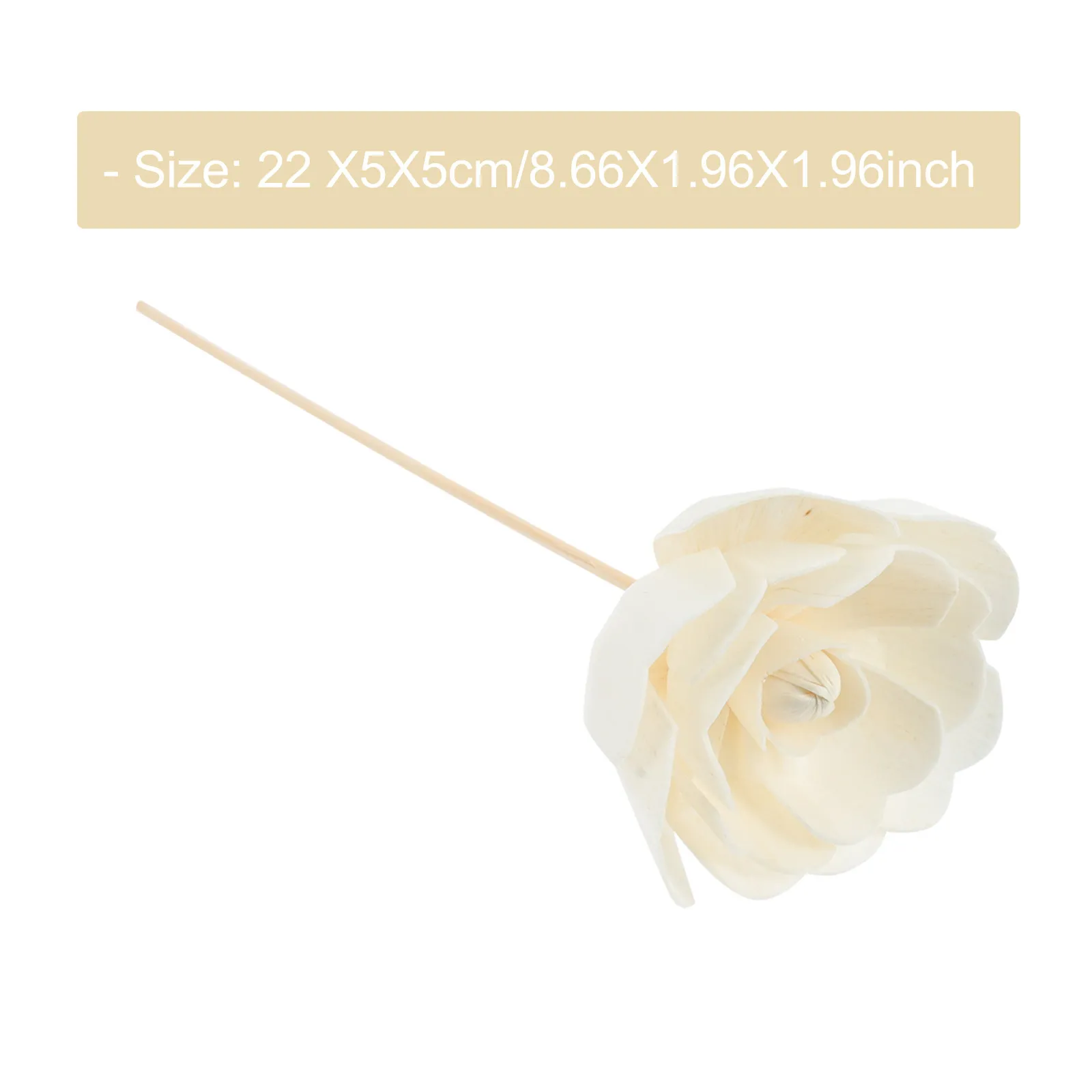 5Pcs Rattan Reed Aromatherapy Diffuser Sticks Flower Design Natural Fragrance Oil Sticks for Home Office Cafe Decor Aroma