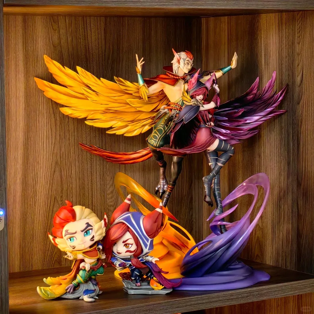 League Of Legends Anime Figures Lol Rakan&xayah Figurine Game Periphery Collection Official Authentic Decor Toys Gifts