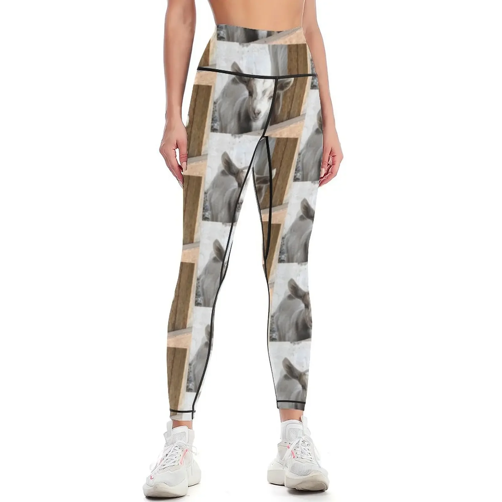 

Cute baby goat Leggings sports for push up push up tights for sports tennis for sport pants Womens Leggings