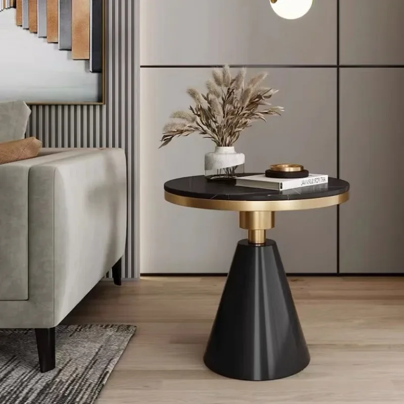 Light Luxury Round Coffee Table Designer Nordic Aesthetic Unique Luxury Side Table Modern Decoration Bedroom Meubles Furniture