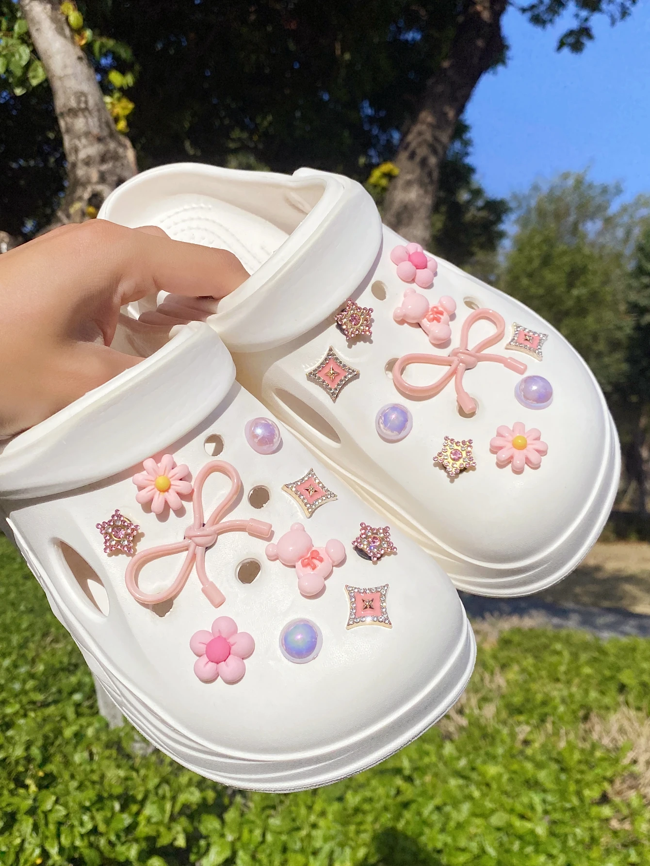 20 قطعة من أحذية القوس التيدي بير لإكسسوارات الديكور DIY، نمط أحذية شخصي مثير للاهتمام ومتعدد الوظائف #1