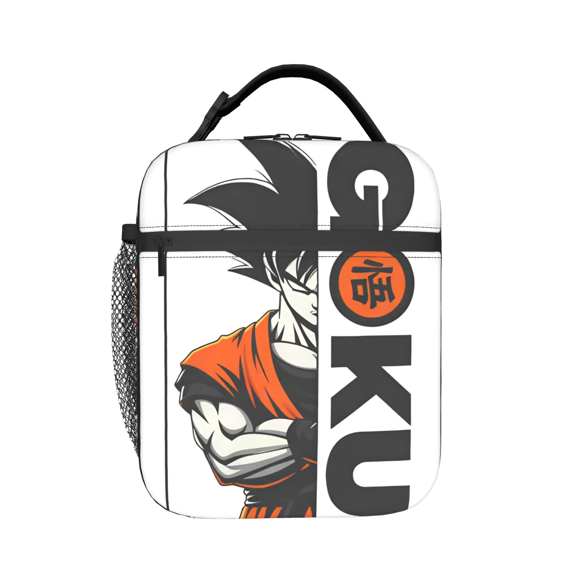 Dragons Balls Lunch Bag Goku Son  Portable Insulated Lunch Box Adult Office Print Cooler Bag Fun Waterproof Tote Food Bags