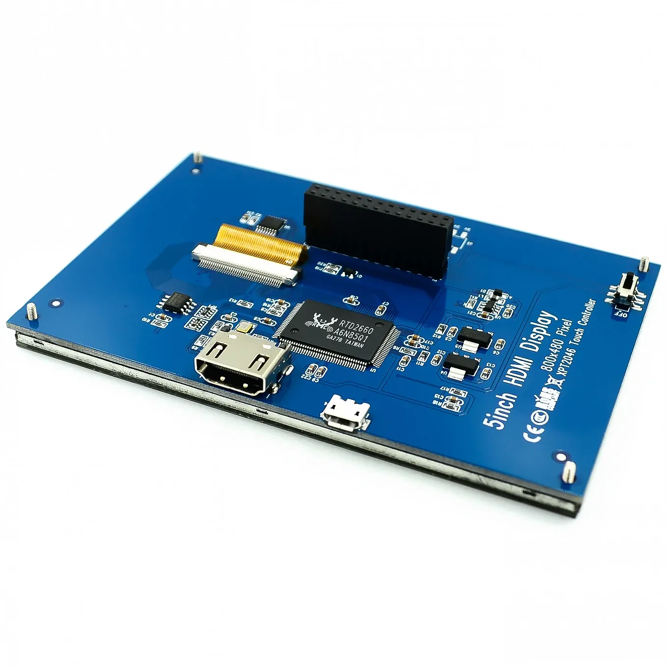 Imagem -04 - Lcd Resistive Touch Screen Escudo Módulo Tft pi 5.0 Polegadas Interface Hdmi Raspberry pi a Mais b Mais 2b Polegadas