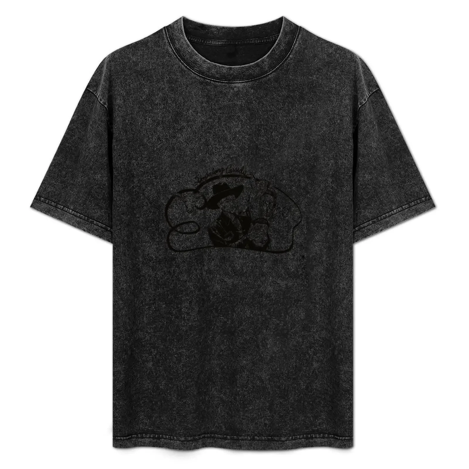 Camiseta retro vintage con diseño del logotipo de Hopalong Cassidy, camiseta informal antipilling