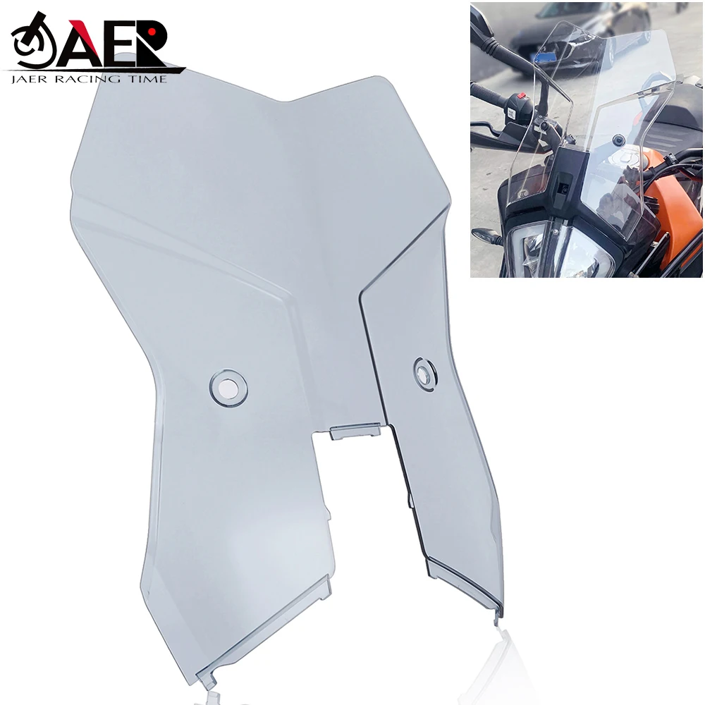 

390Adv Motorcycle Windscreen Windshield Wind Screen Shield Airflow Deflectors for K-TM 390 Adventure ADV 2020 2021 2022 2023