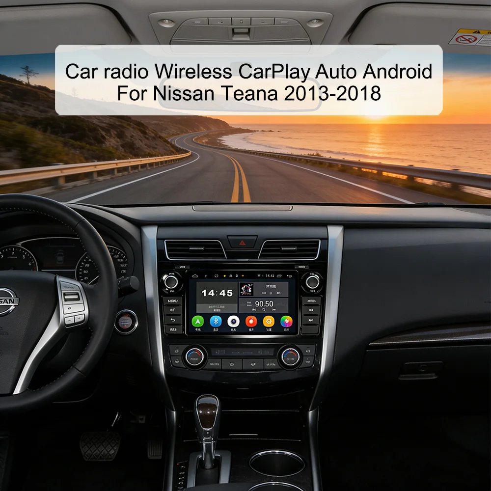 8' IPS Car Radio for Nissan Teana 2013-2018 Wireless CarPlay Android 4G LTE WiFi GPS RDS Bluetooth Linux Based Auto Player
