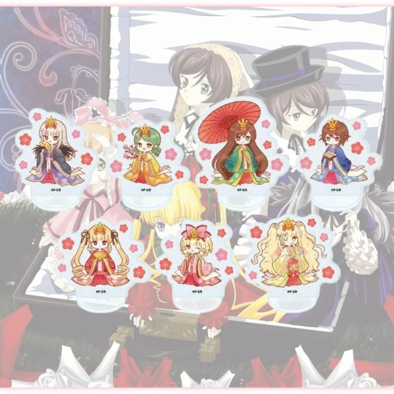 

10CM Charm Anime Rozen Maiden Mini Cute Acrylic Stand Model Cosplay Characters Ornament keychain Goods Collection Toys