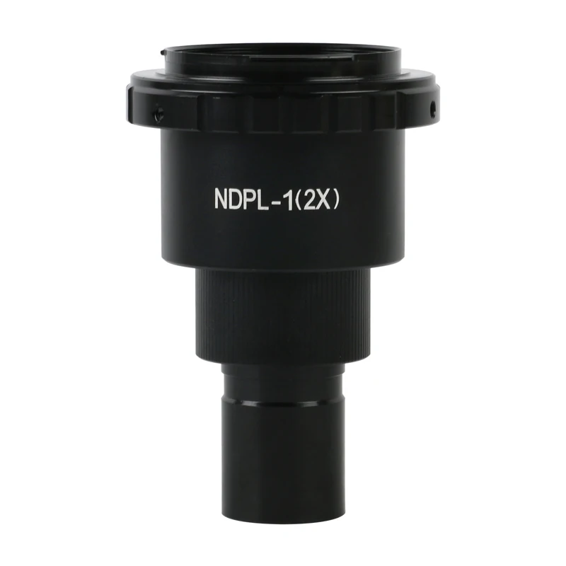 NDPL 2X Adapter 23.2mm/30mm/30.5mm T2 Mount Microscope SLR Camera Eyepiece Lens Adapter For Biological Stereo Microscopio