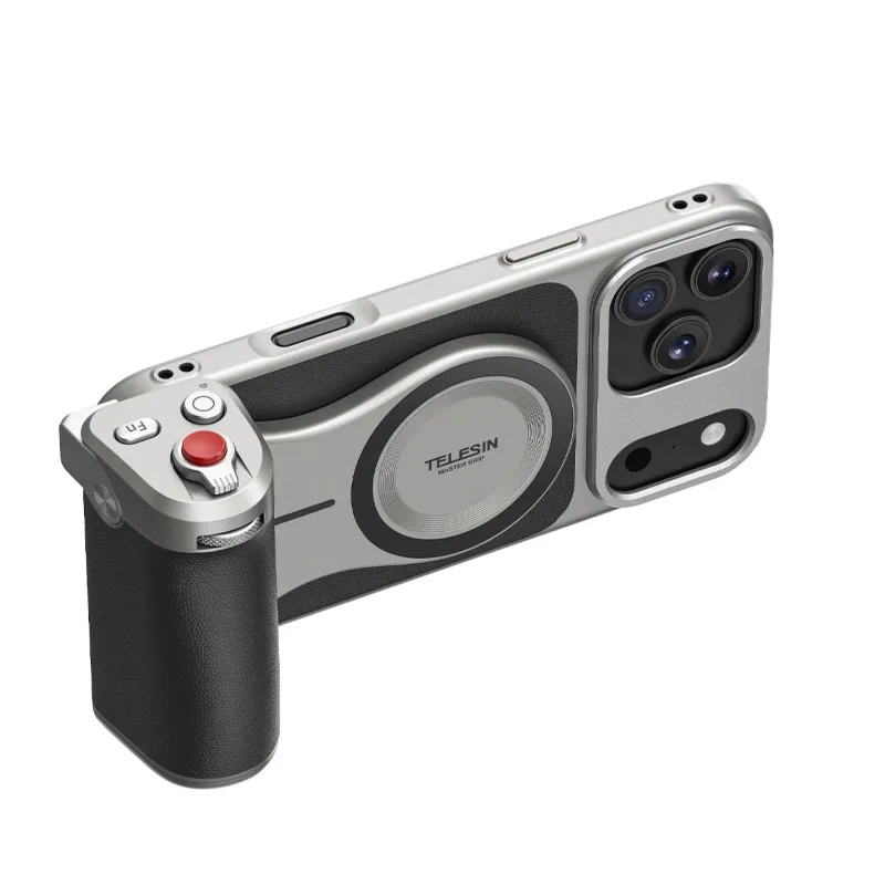 TELESIN Phone Camera Grip for IPhone17 Pro / Pro Max with Phone Case Remote Shutter Handheld Handheld Photography Accessories