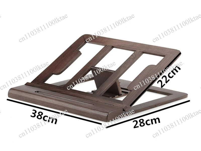 Walnut Neck Protector Folding Rack, Laptop Flat Lift Adjustment Tablet Holder