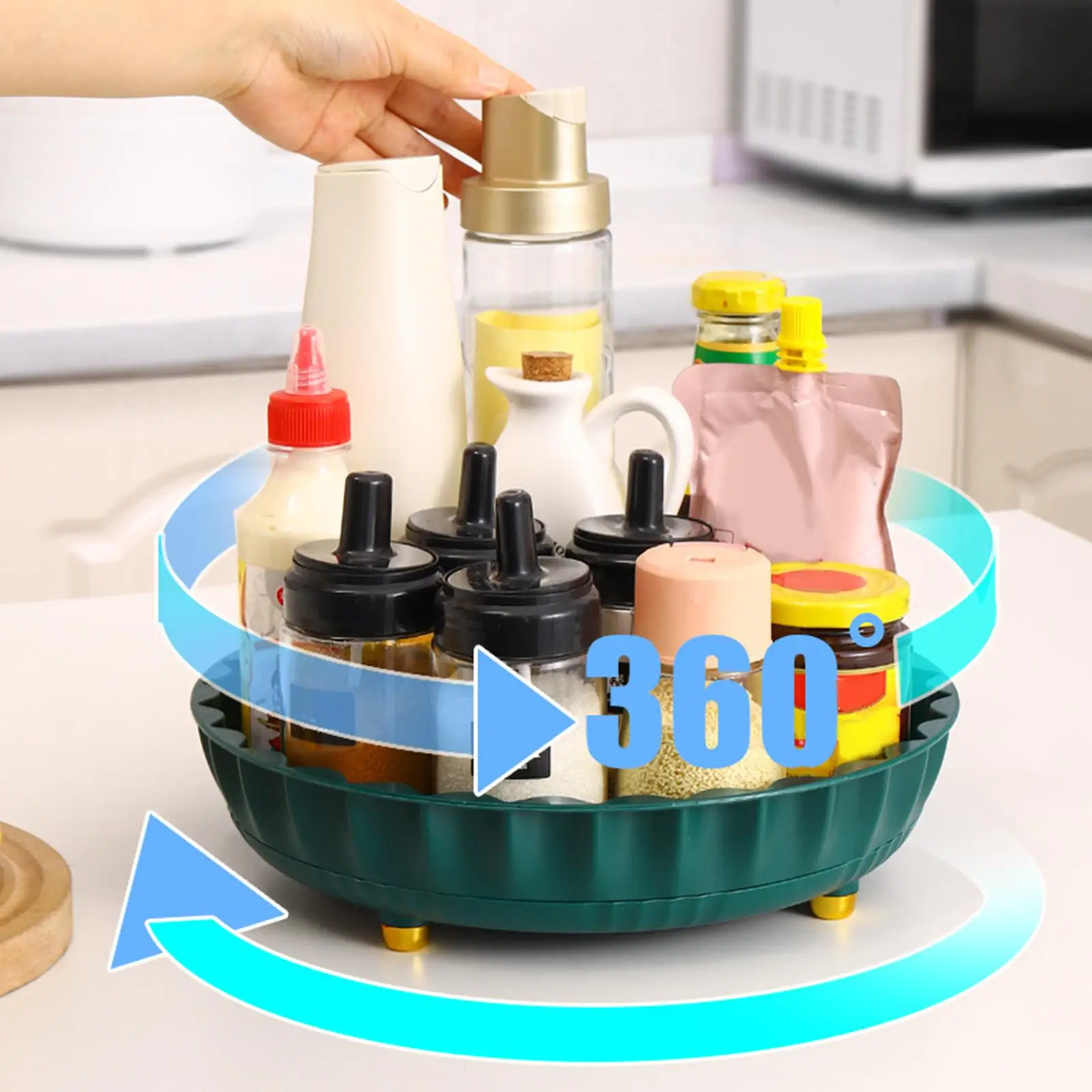 Turntable Organizer Rotating Makeup Organizer for Living Room Closet