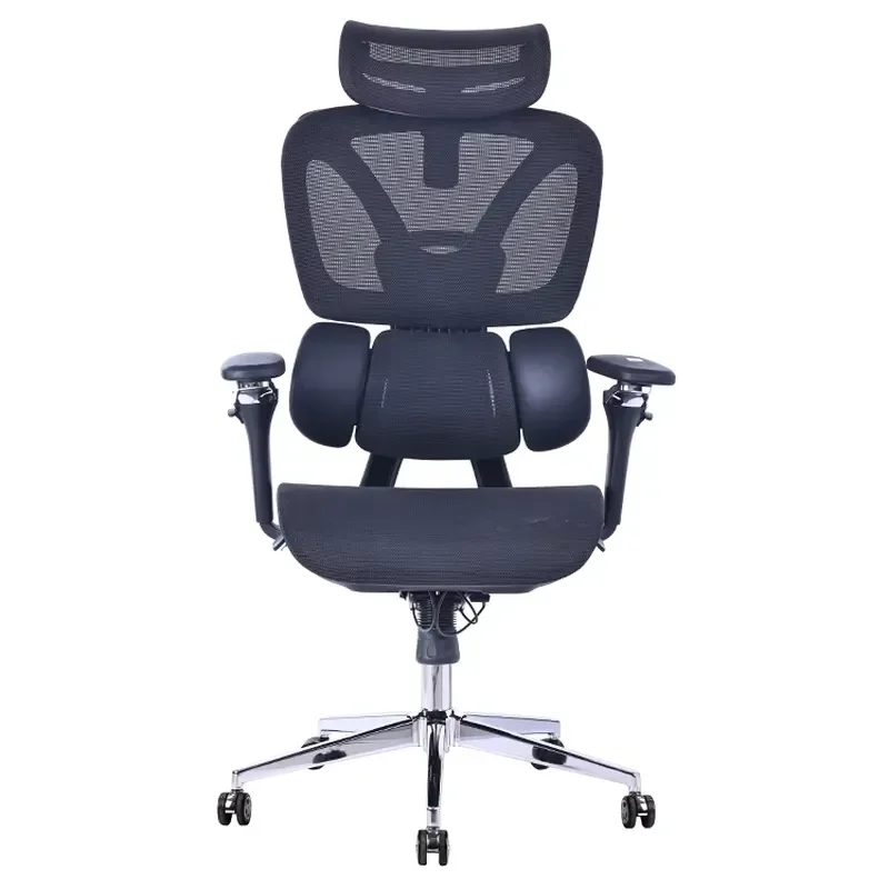 Modern Ergonomic Mesh Office Chair Adjustable Headrest Lumbar Support Swivel Computer Desk Seat for Home Workstation