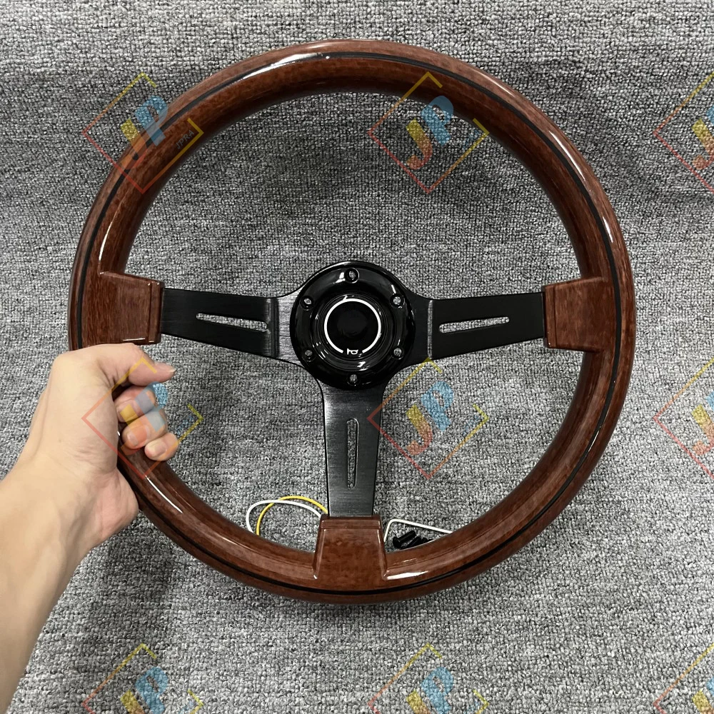 Car JDM Styling Classic Imitation wood material Racing Steering Wheel 14inch