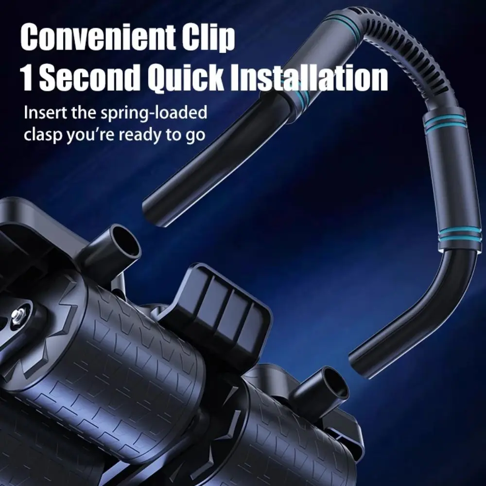 Rodillo de entrenamiento Abdominal de cuatro ruedas, máquina de ejercicio Abdominal antideslizante de rebote automático con almohadilla para arrodillarse eficaz