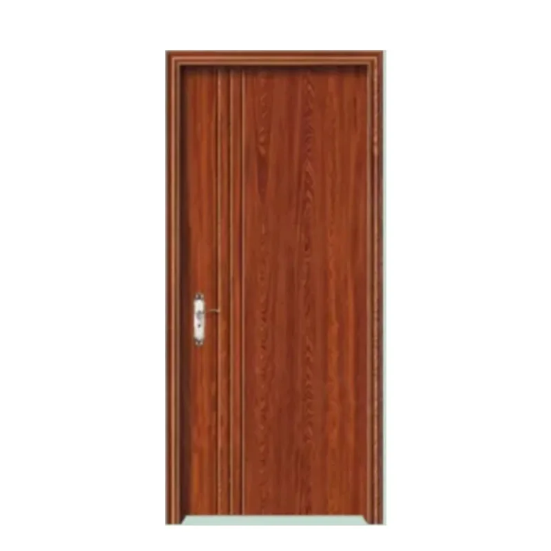 Simple moulding compesite teak wood veneer MDF PVC room door