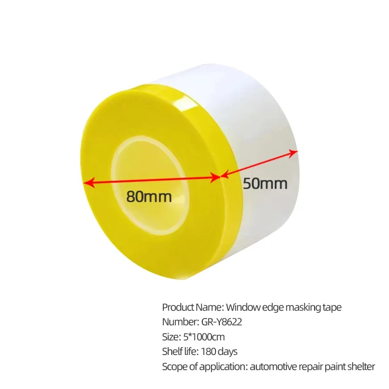 Window Edge Masking Tape For Prevent Paint Contamination Car Spray paint Masking Tape Special tools for Car Window Anti Fouling