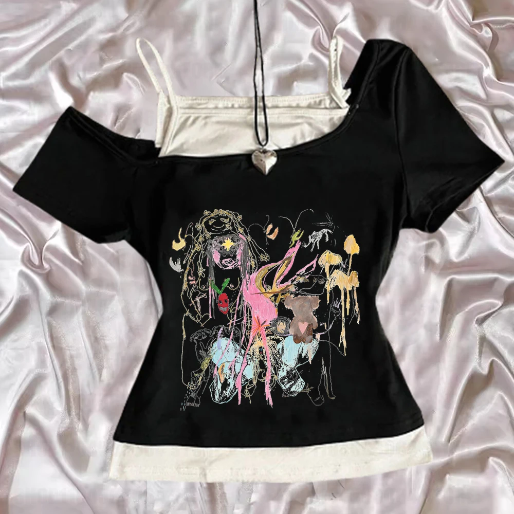 Beabadoobee Beatopia 2024 Graphic Tshirts Short Sleeve Summer O-neck Tee-shirt Graphic Printing Clothes Hip Hop Streetwear Tees