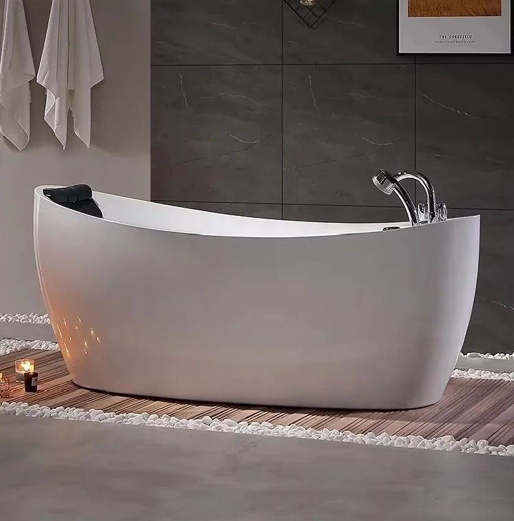 Hot Sale Factory Direct Cheap Price Acrylic Bathroom Freestanding Cupc Soaking Bathtub with Faucet