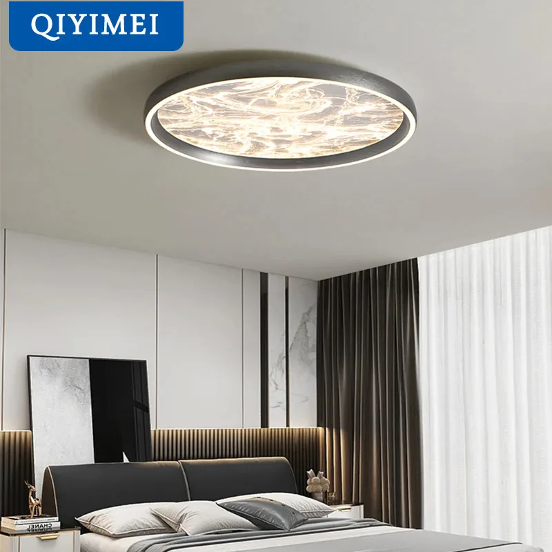 QIYIMEI Bedroom Lamps Modern LED Chandelier Lights For Kitchen Full Spectrum Room Main Lamp 3D Cloud Advanced Sense LED Fixture