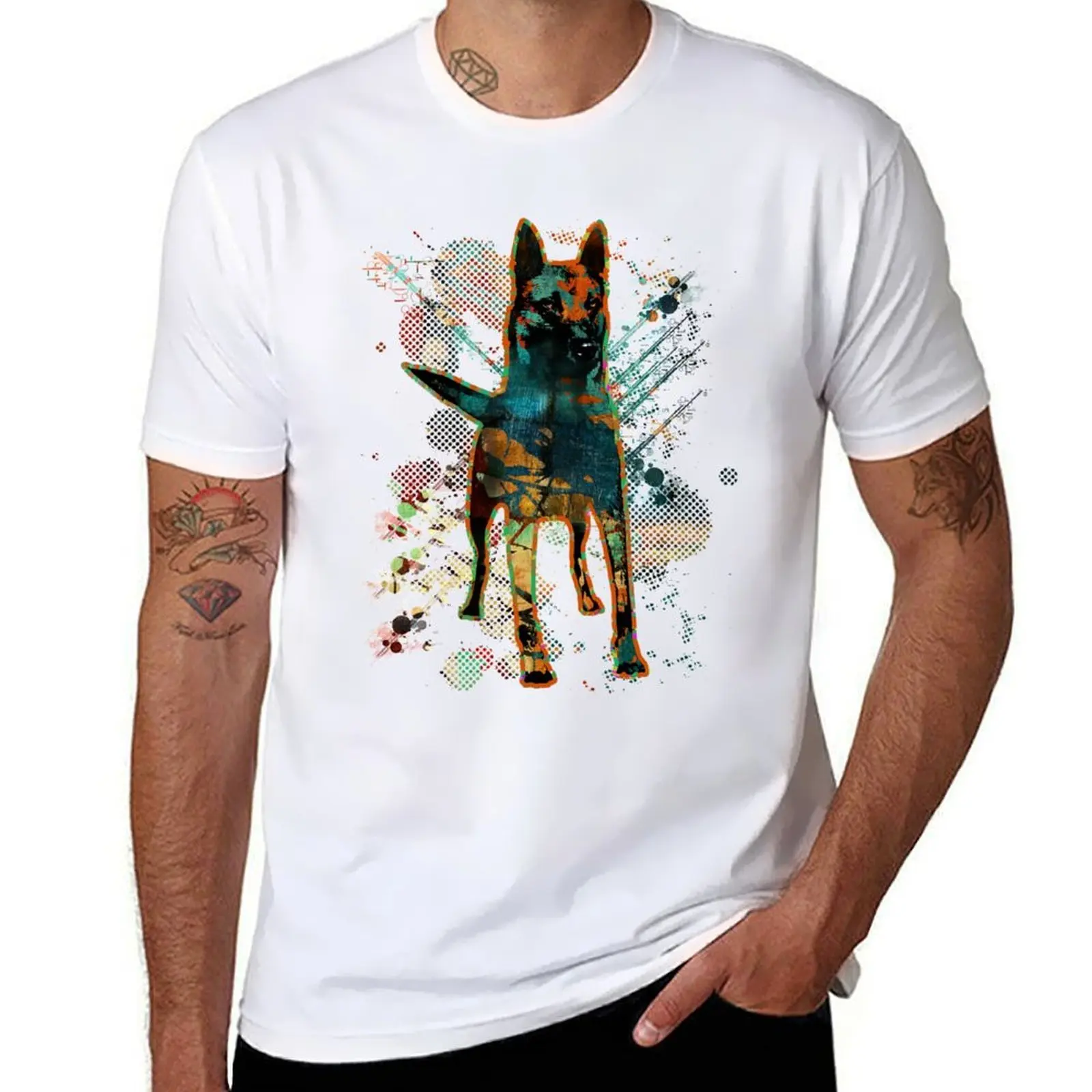 

Belgian shepherd - Malinois T-Shirt man t shirt summer man t shirt cotton high quality T-Shirt