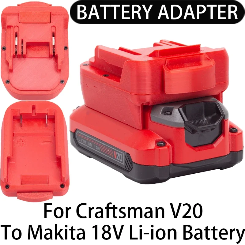 

Adapter for Makita 18V Li-ion tools convert to Craftsman V20 Li-ion battery adapter power tool accessories