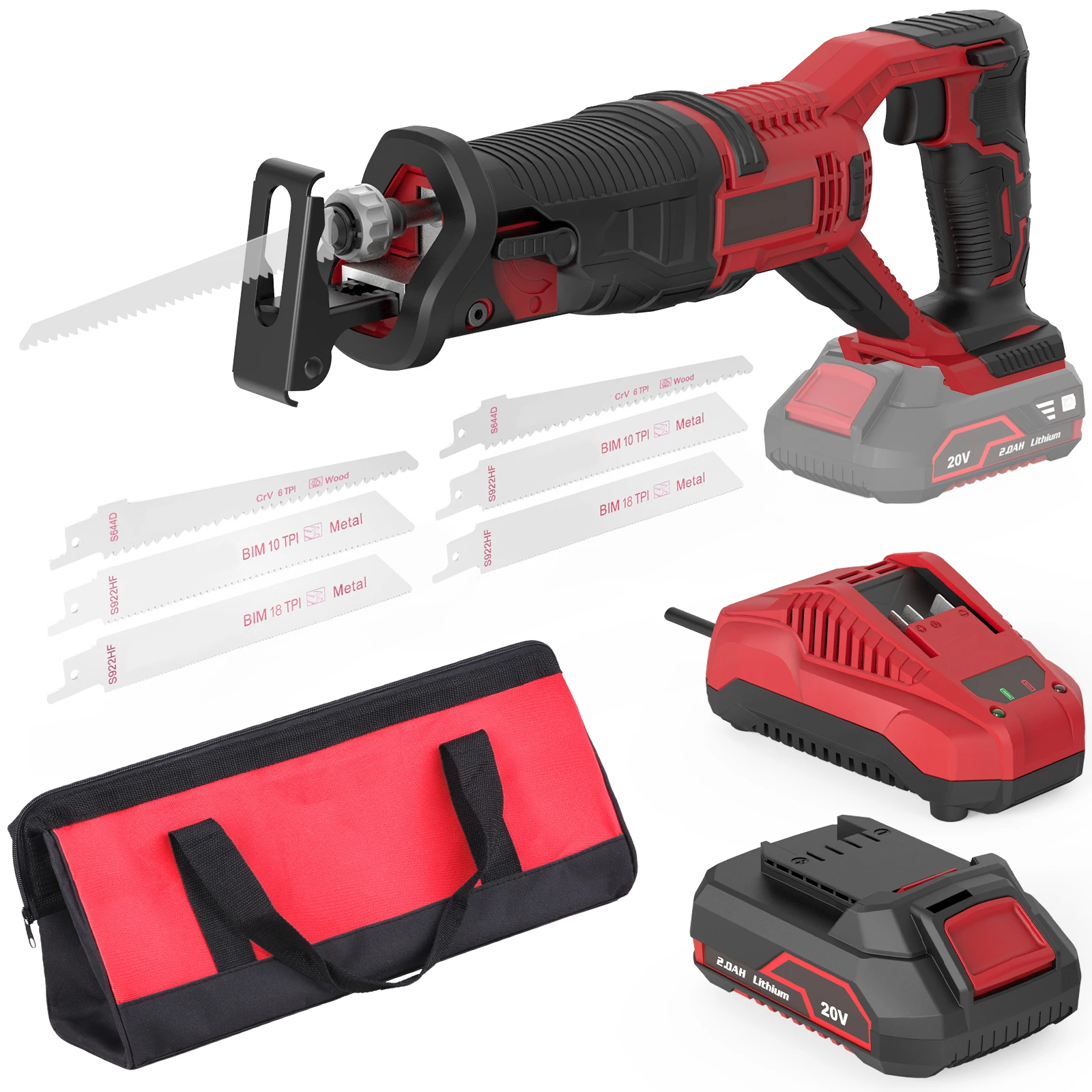 20V Cordless Reciprocating Saw Kit